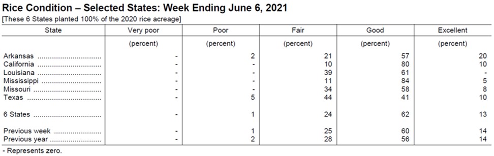 US Rice Condition