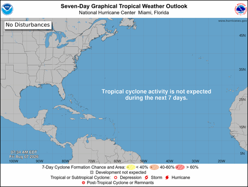 Seven-Day Graphical Tropical Weather Outlook