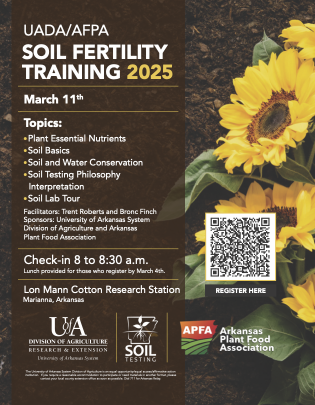 Flyer including information that is repeated in the text as well as a registration QR code