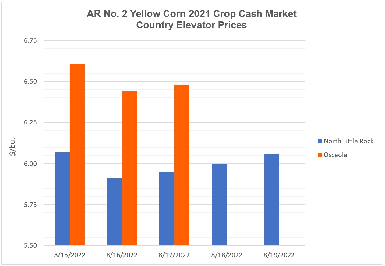 Arkansas Corn 2021 Crop Cash and 2022 New Crop Booking Market Reports